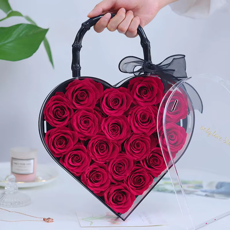 Mothers Day Flowers Roses Gifts for Mom, Forever Preserved Roses in Heart Shape Gift Box,Mothers Day Delivery Prime Gifts-Roses Gifts for Her Women,Mom Wife